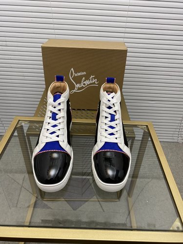 Christian Louboutin Mens Shoes Sneakers Luxury Brand Red Bottom Design Sports Footwears with Original Box