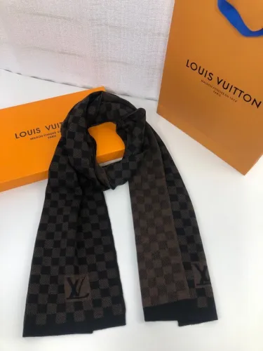 Louis Vuitton Scarves Men Womens Fashion Scarf with Original Box   