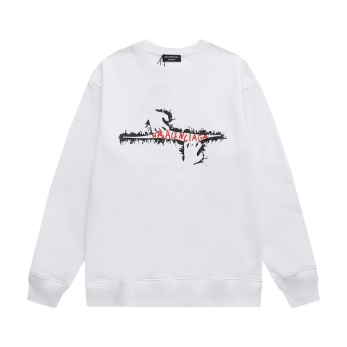 Balenciaga Womens Mens Long Sleeve Sweatshirt Luxury Brand Mens Sweatshirts   