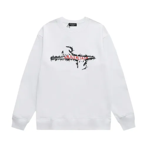 Balenciaga Womens Mens Long Sleeve Sweatshirt Luxury Brand Mens Sweatshirts   