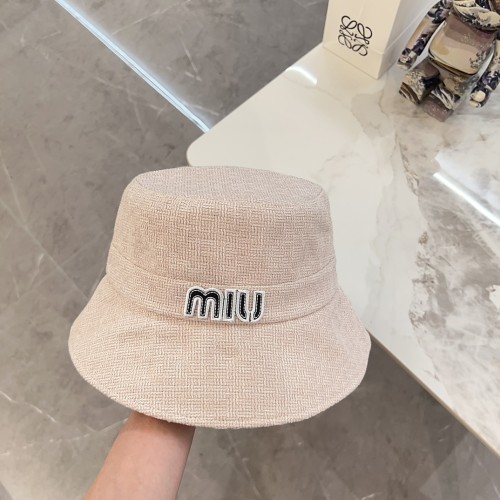 Miumiu Men Womens Cap Bucket Hat Luxury Brand with Original Box  