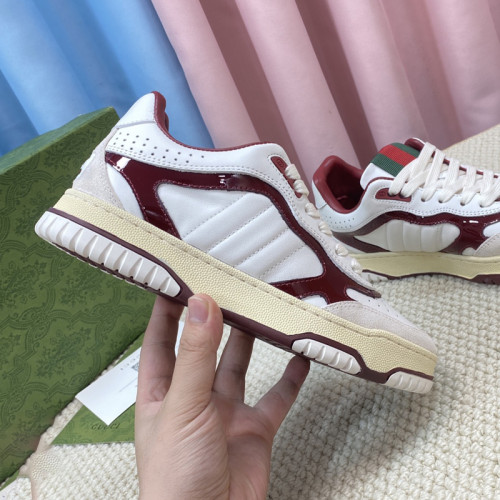 Gucci Mens Shoes Sneakers Luxury Brand Fashion Men's Gucci Re-Web trainer in leather with Original Box Whatsapp 