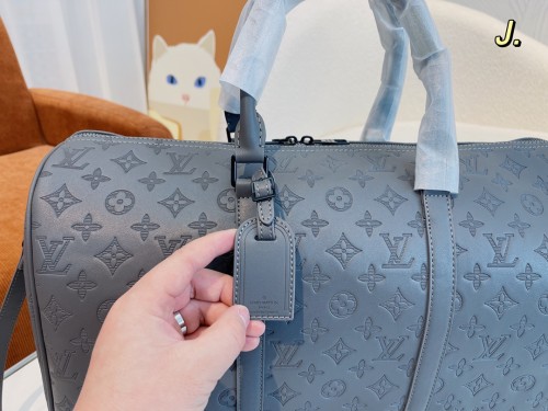 Louis Vuitton Womens and Mens Unisex Bags Luxury Brand LV Keepall Bandoulière 45 Fashion Design Travel Bag