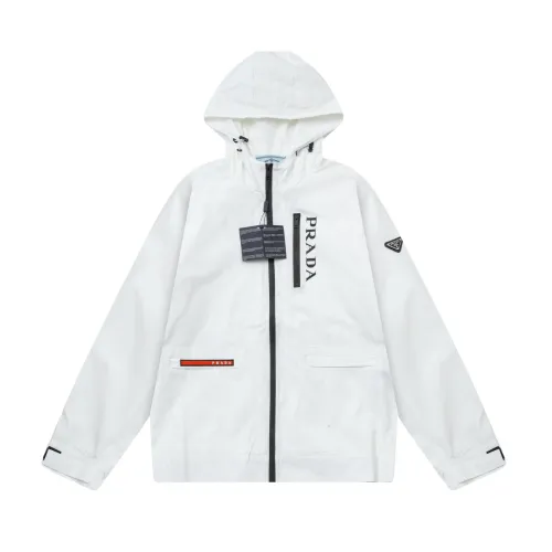 Prada Men Womens Coat Hoodie Jacket Luxury Brand Womens Jackets Top Quality   