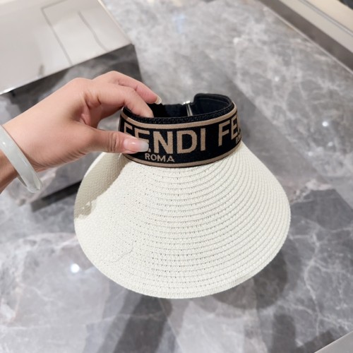 Fendi Womens Visor Hat Luxury Brand Design Fendi Cap with Original Box  