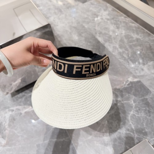 Fendi Womens Visor Hat Luxury Brand Design Fendi Cap with Original Box  