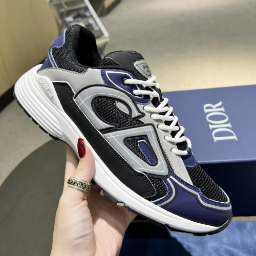 Dior Mens Shoes Sneakers Luxury Brand B30 SNEAKER Mesh and Technical Fabric with Original Box 3SN279ZRA_H840