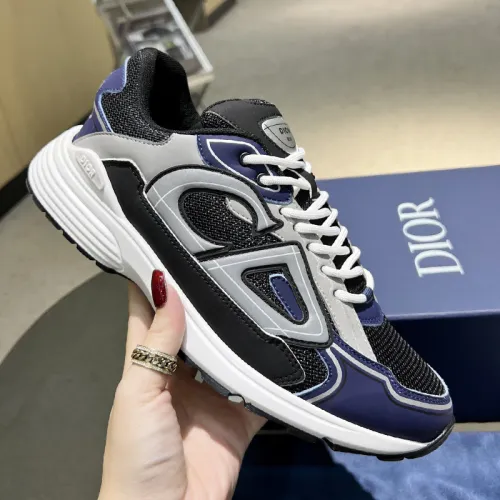 Dior Mens Shoes Sneakers Luxury Brand B30 SNEAKER Mesh and Technical Fabric with Original Box 3SN279ZRA_H840