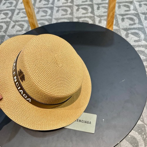 Balenciaga Womens Hats Luxury Brand Design Balenciaga Straw Hat with Original Box  