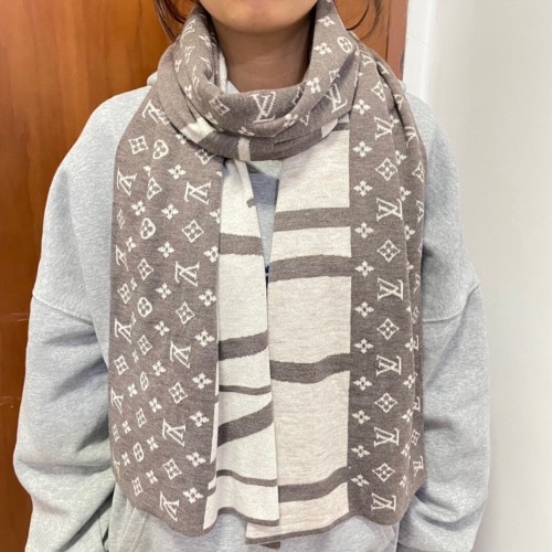 Louis Vuitton Scarves Men Womens Fashion Scarf with Original Box   