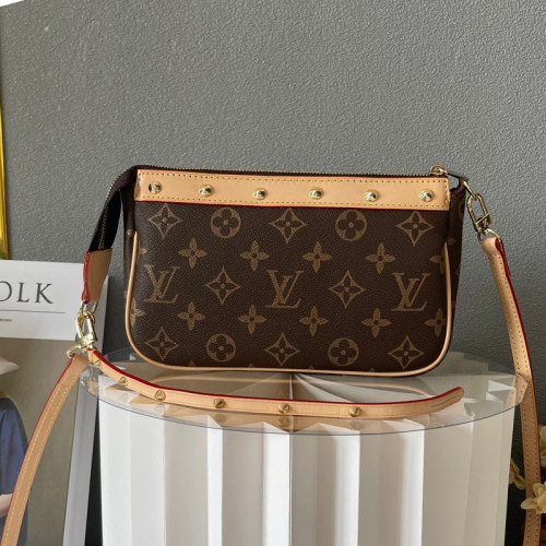 Louis Vuitton Womens Bags Clutch Wallets Luxury Brand Fashion Type Messenger Bags Multi Pochette Accessoires  