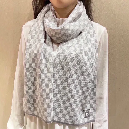 Louis Vuitton Scarves Men Womens Fashion Scarf with Original Box   