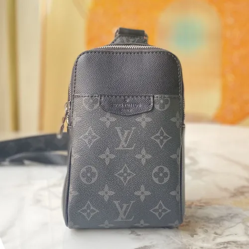 Louis Vuitton Mens Bag Shoulder Bag OUTDOOR SLINGBAG M30741 Taigarama Noir black Coated canvas and cowhide leather with Original Box