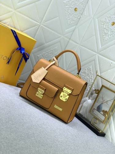 Louis Vuitton Womens Bags Handbags Luxury Brand S Lock Leather Messenger Shoulder Bags M82742