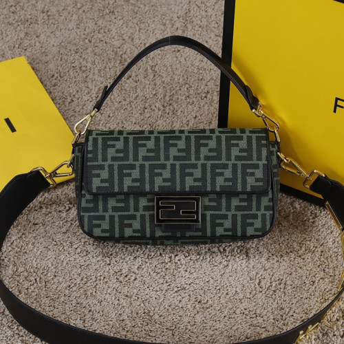 Fendi Womens Bag Shoulder Bags Luxury Brand Baguette fabric bag Fashion Bags for Women with Original Box 8BR600A6V5F17U4