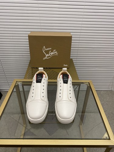 Christian Louboutin Mens Shoes Sneakers Luxury Brand Red Bottom Design Sports Footwears with Original Box