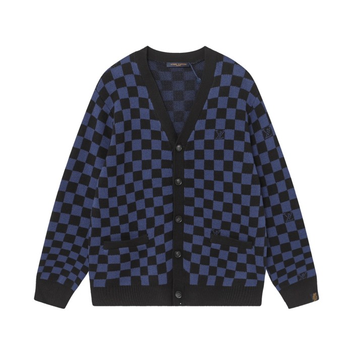 Louis Vuitton Men Womens Sweater Knitwear Luxury Brand Mens Knit Cardigan Top Quality   