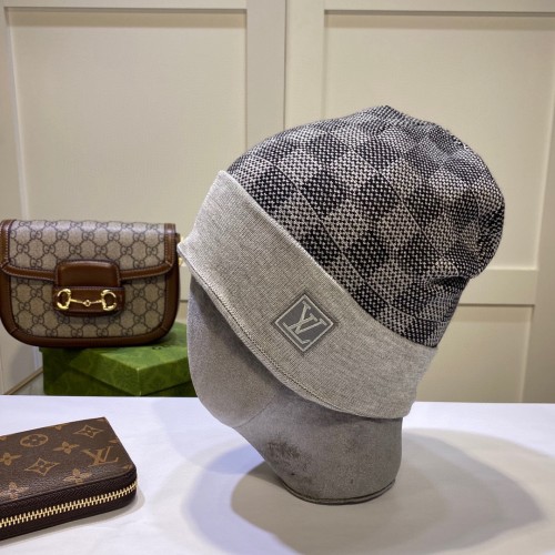 Louis Vuitton Womens Mens Cap Knit Hat Luxury Brand with Original Box  