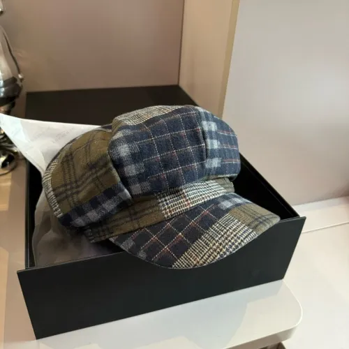 Burberry Womens Cap Beret Hat Luxury Brand with Original Box  