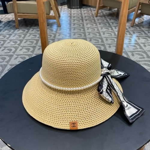 Chanel Womens Hats Luxury Brand Straw Hat Bucket Hat with Original Box  