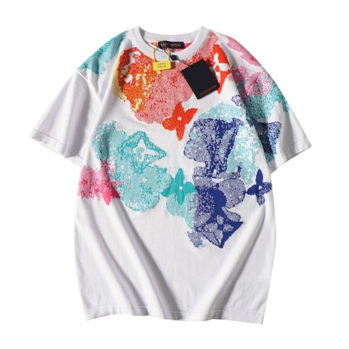 Louis Vuitton Luxury Brand Men Womens Short Sleeve T-Shirt   