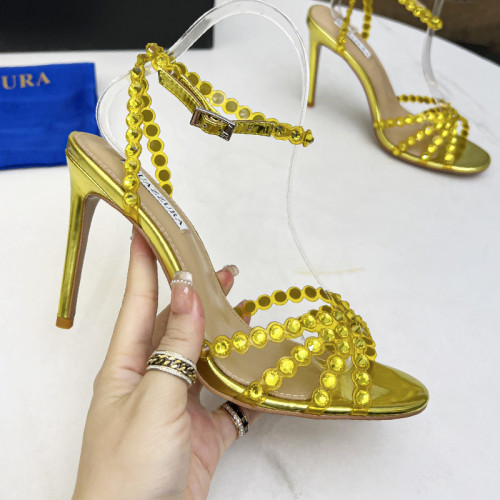 Aquazzura Womens Shoes Pumps Sandals Luxury Brand Tequila Sandal 7cm 10cm Heel with Original Box Whatsapp 