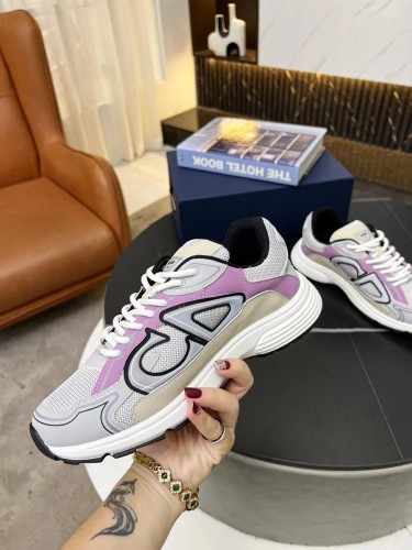 Dior Mens Shoes Sneakers Luxury Brand B30 SNEAKER Mesh and Technical Fabric with Original Box 3SN279ZRA_H840