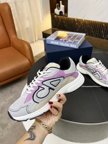 Dior Mens Shoes Sneakers Luxury Brand B30 SNEAKER Mesh and Technical Fabric with Original Box 3SN279ZRA_H840