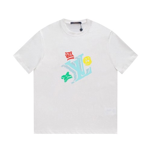 Louis Vuitton Luxury Brand Men Womens Short Sleeve T-Shirt   