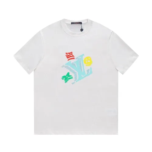 Louis Vuitton Luxury Brand Men Womens Short Sleeve T-Shirt   