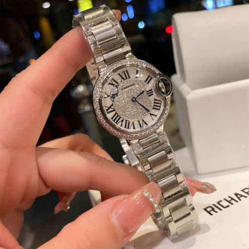 Cartier Womens Watch Luxury Brand Design Fashion Type with Original Box