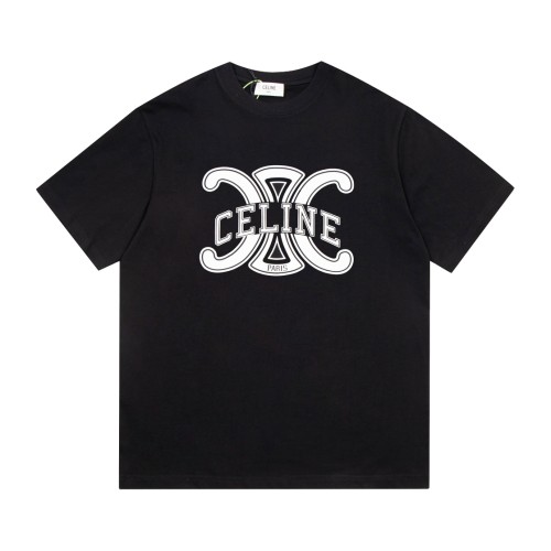 Celine Luxury Brand Women Mens Short Sleeve T-Shirt   