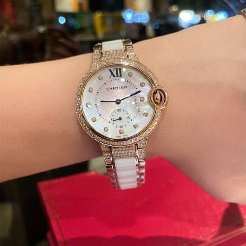 Cartier Womens Watch Luxury Brand Design Fashion Type with Original Box