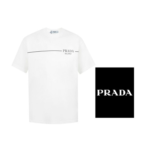 Prada Luxury Brand Men Womens Short Sleeve T-Shirt   