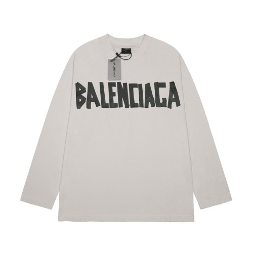 Balenciaga Luxury Brand Women Mens Long Sleeve T-Shirt   