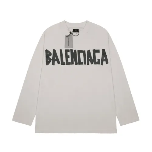 Balenciaga Luxury Brand Women Mens Long Sleeve T-Shirt   
