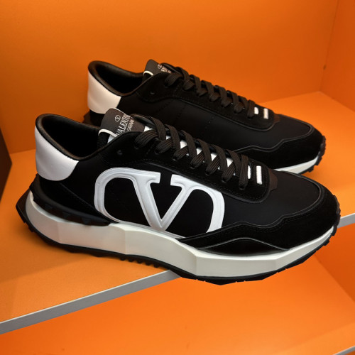 Valentino Garavani Mid-Top Calfskin VL7N Sneaker With Bands Mens Shoes Sneakers Luxury Brand with Original Box  