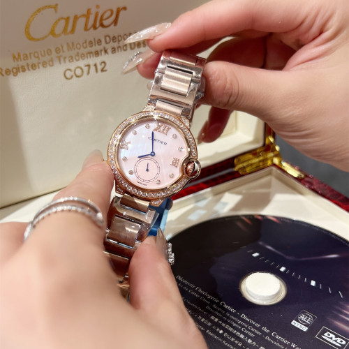 Cartier Womens Watch Luxury Brand Design Fashion Type with Original Box