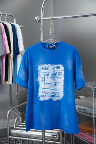 Balenciaga Luxury Brand Women Mens Short Sleeve T-Shirt   