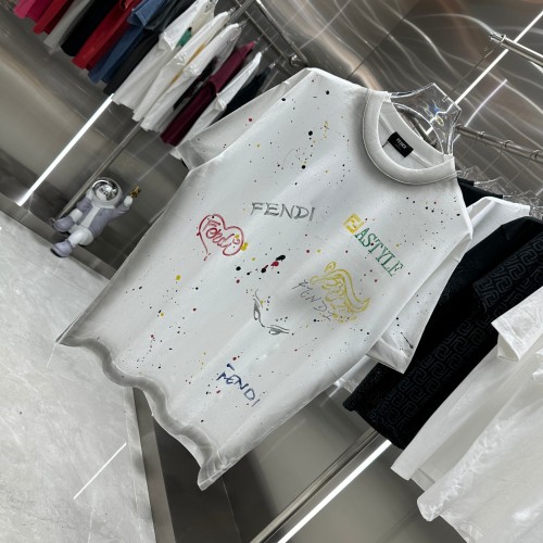 Fendi Luxury Brand Women Mens Short Sleeve T-Shirt   