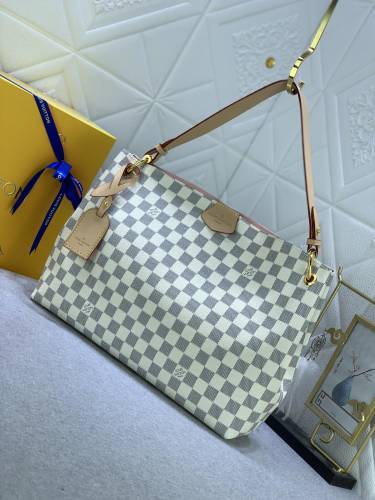 Louis Vuitton Womens Bags Handbags Luxury Brand Fashion Design GRACEFUL MM M43701 Beige Monogram Canvas without Original Box