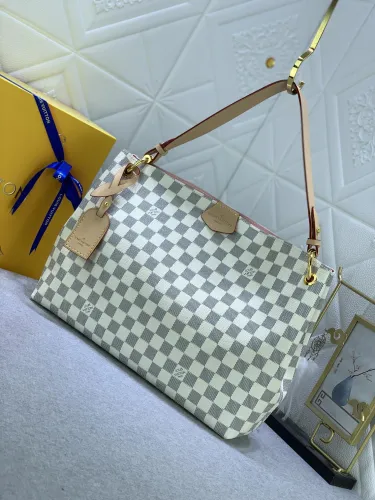 Louis Vuitton Womens Bags Handbags Luxury Brand Fashion Design GRACEFUL MM M43701 Beige Monogram Canvas without Original Box