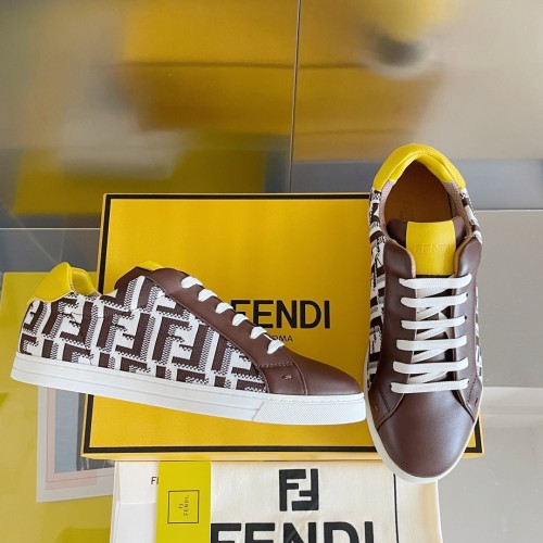 Fendi Mens Shoes Fashion Sneakers Luxury Brand Casual Shoes for Men with Original Box Whatsapp 