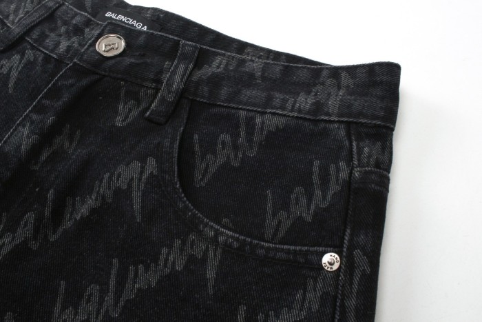 Balenciaga Luxury Brand Women Mens Pant Jeans with Original Box   