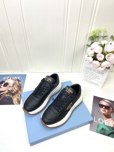 Prada Womens Shoes Sneakers Lace-Up Luxury Brand Fashion Sneakers for Women with Original Box whatsapp 
