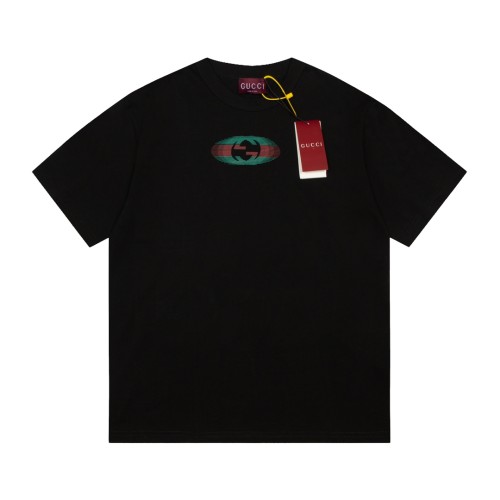 Gucci Luxury Brand Women Mens Short Sleeve T-Shirt COTTON JERSEY T-SHIRT   
