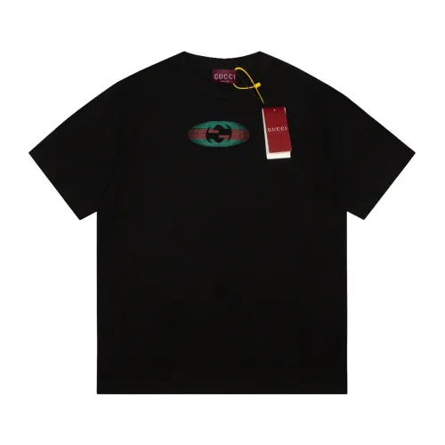Gucci Luxury Brand Women Mens Short Sleeve T-Shirt COTTON JERSEY T-SHIRT   