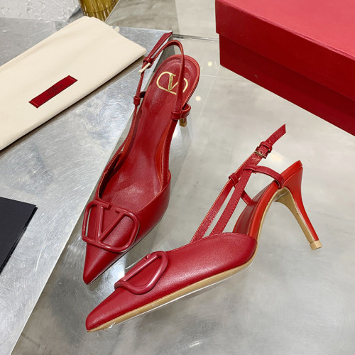 Valentino Garavani Women Fashion Shoes Pumps Luxury Brand Vlogo Signature Calfskin with Original Box 7cm Heel Whatsapp 
