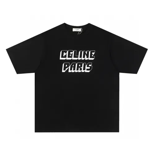 Celine Luxury Brand Women Mens Short Sleeve T-Shirt   