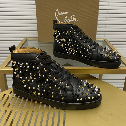 Christian Louboutin Mens Shoes Sneakers Luxury Brand Red Bottom Design Sports Footwears with Original Box